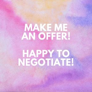 Happy to negotiate on anything listed!!